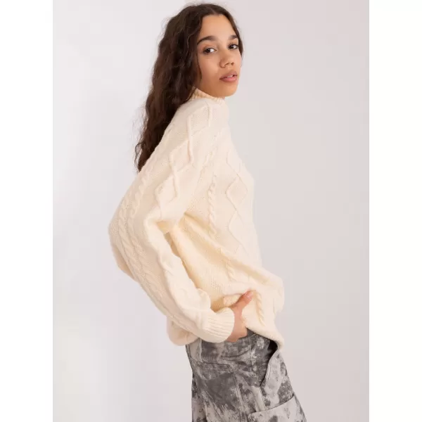  Dámský svetr WOOL FASHION ITALIA AT-SW-2355-2.12P ECRU 