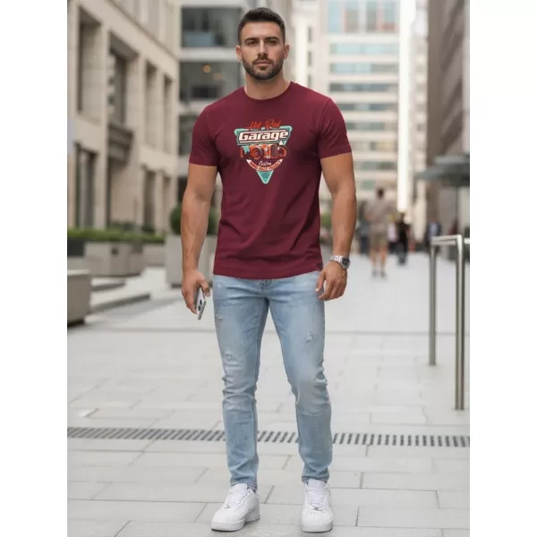  Pásnké triko DSTREET BORDOVÁ 