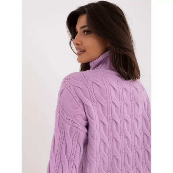  Dámský svetr WOOL FASHION ITALIA AT-SW-23445.00 BRIGHT PURPLE 