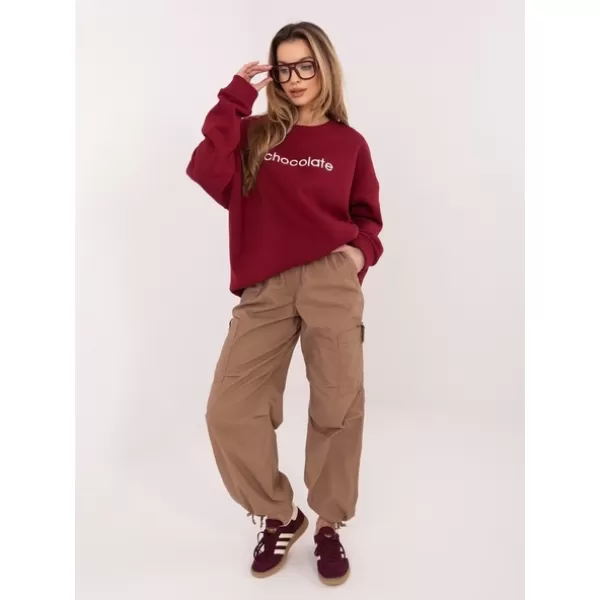  Dámská mikina RUE PARIS RV-BL-A1036.47 BURGUNDY 