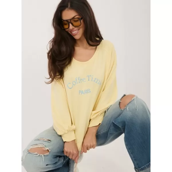  Dámská mikina RUE PARIS RV-BL-A1220.11 BRIGHT YELLOW 