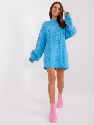 Dámský svetr WOOL FASHION ITALIA AT-SW-2367-2.64P BLUE