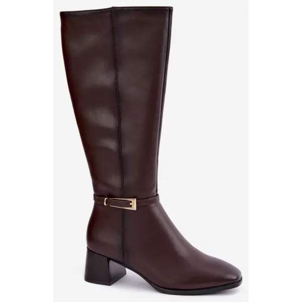  Dámské kozačky SERGIO LEONE KZ-31-S CHOCOLATE 