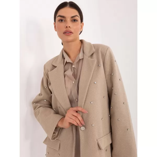  Dámské sako ITALY MODA IT-MA-18365.97 BEIGE 
