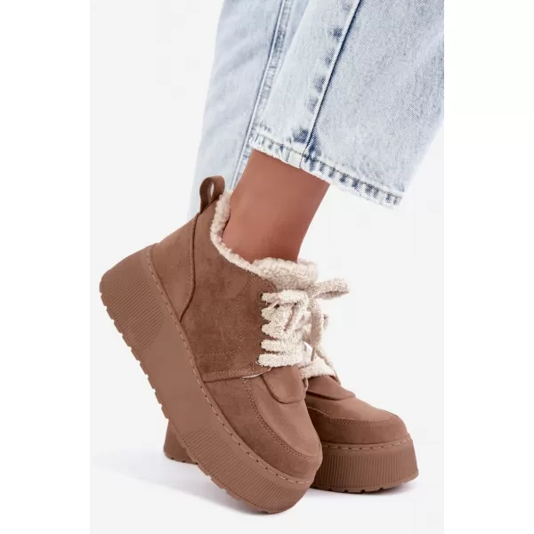  Dámské sněhule BOTO 25816 DARK BEIGE 