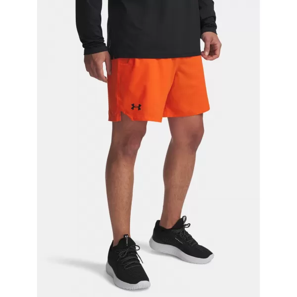  Pánské kraťasy UNDER ARMOUR VANISH WOVEN 6IN SHORTS 1373718-844 ORANŽOVÁ 
