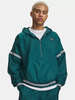 Pánská bunda UNDER ARMOUR UA ICON SW WOVEN JKT 6010974-338 ZELENÁ