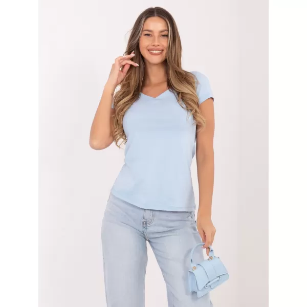  Dámské triko RUE PARIS RV-BZ-A1267.08 LIGHT BLUE 