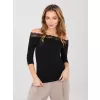 Dámské triko RUE PARIS RV-BZ-A1195.95 BLACK