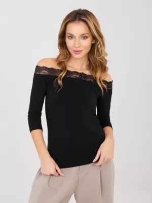 Dámské triko RUE PARIS RV-BZ-A1195.95 BLACK
