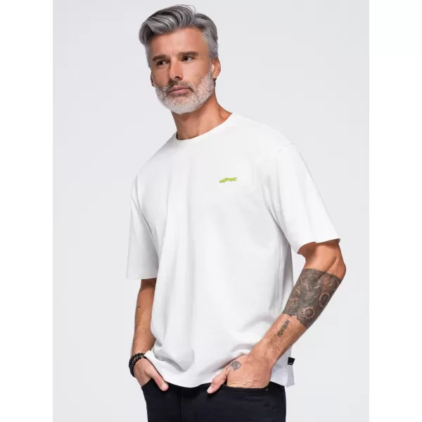  Pánské tričko OMBRE OM-TSPT-0284 OFF-WHITE 