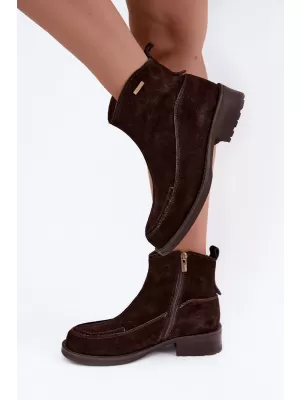 Dámské kotníkové boty BIG STAR SHOES UU274602 BROWN/BEIGE SHADOWS