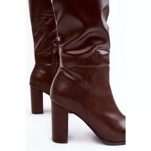  Dámské kozačky BOTO 1025/3872 BROWN 