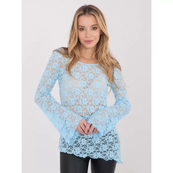  Dámská halenka FACTORY PRICE PM-BZ-SF128.50 LIGHT BLUE 
