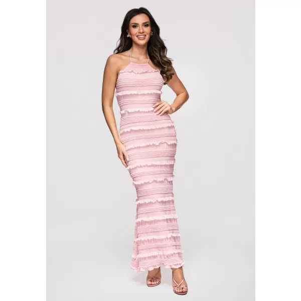  Dámské šaty LARICA LA-OM-DLR361 PINK 