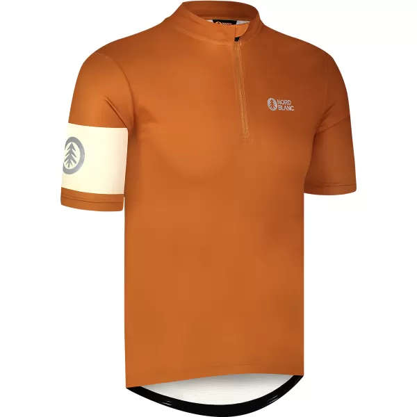  Pánský cyklo dres NORDBLANC CAMEL NBSMF8079 HNĚDÁ 