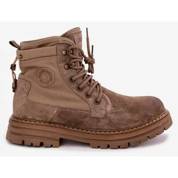  Pánské kotníkové boty BIG STAR SHOES UU174253 BEIGE 