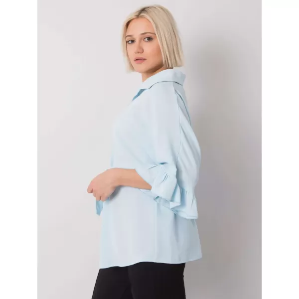  Dámská halenka RUE PARIS CHA-BZ-3576.25 LIGHT BLUE 