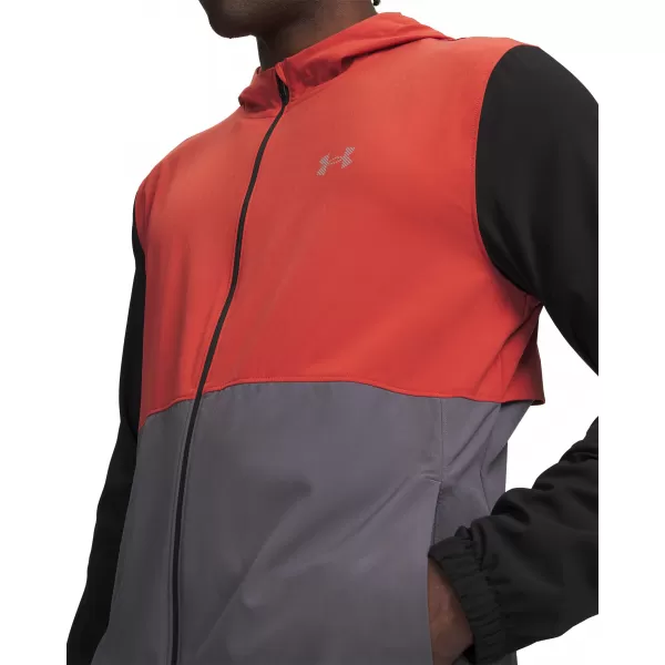  Pánská bunda UNDER ARMOUR UA VELOCITI HOODED JACKET 6015111-009 ČERNÁ 