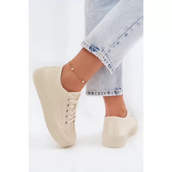  Dámské tenisky BIG STAR SHOES TT274271 BEIGE 