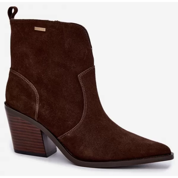  Dámské kozačky BIG STAR SHOES SS274473 HNĚDÁ 