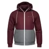 Pánská bunda OMBRE C584 BURGUNDY AND GREY