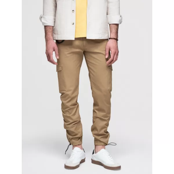  Pánské kalhoty OMBRE P1526 LIGHT BROWN 