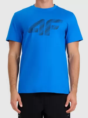 Pánské triko 4F 4FWMM00TTSHM3342 BLUE