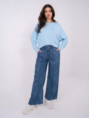 Dámské kalhoty SUBLEVEL D80038BB62627M327 DARK BLUE