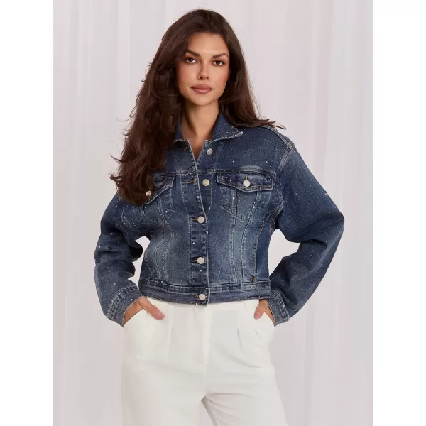  Dámská bunda ITALY MODA IR-KR-G01.15 DARK BLUE 