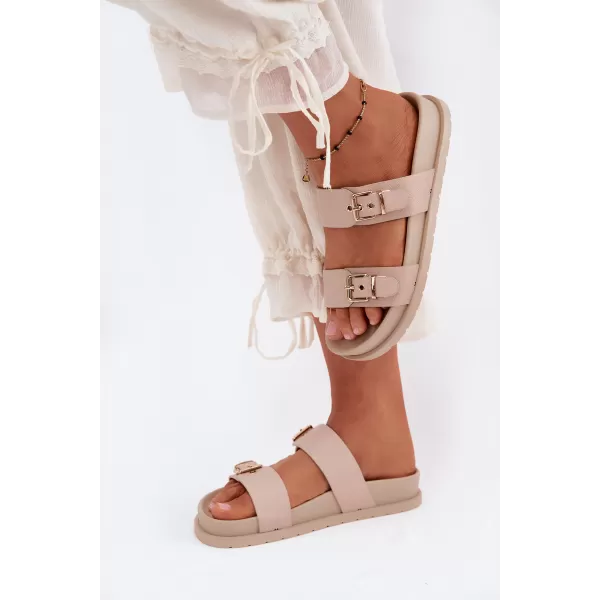  Dámské pantofle BOTO LS-873-02 BEIGE 