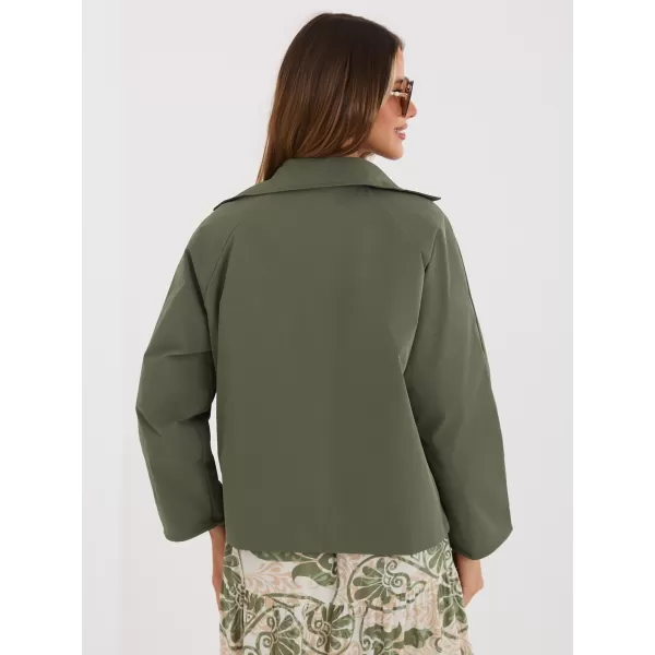  Dámský kabát RUE PARIS IT-KR-FL8897KSM.00 KHAKI 