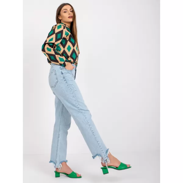  Dámská halenka ITALY MODA DHJ-BZ-15256.53P BLACK AND GREEN 