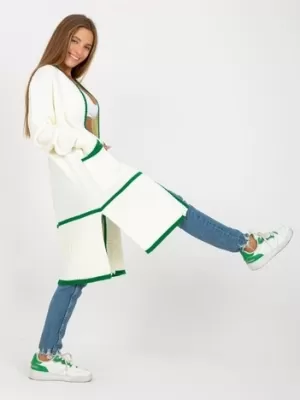 Dámský svetr RUE PARIS LC-SW-0340.42P WHITE-GREEN