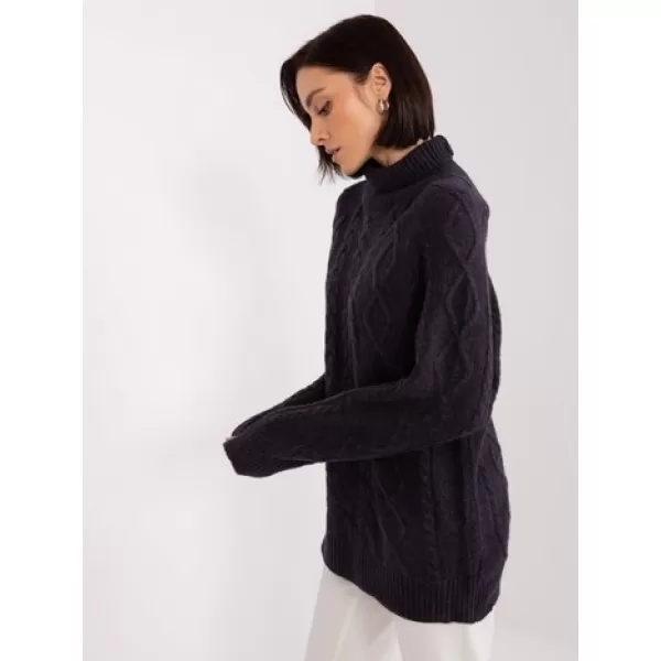  Dámský svetr WOOL FASHION ITALIA AT-SW-2355-2.30X NOIRE 