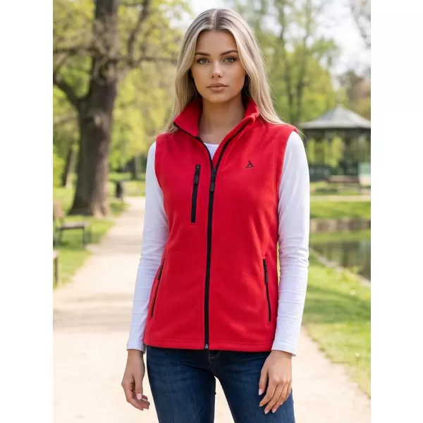  Dámská fleece vesta ALTISPORT ALW002525 ČERVENÁ 