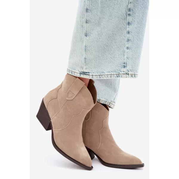  Dámské kotníkové boty BOTO 6338 BEIGE 