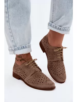 Dámské polobotky ZAZOO 4156/HOGL BEIGE