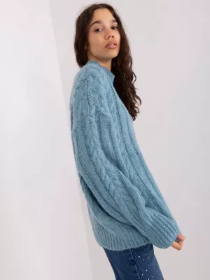 Dámský svetr WOOL FASHION ITALIA AT-SW-2363-2.30 BLUE