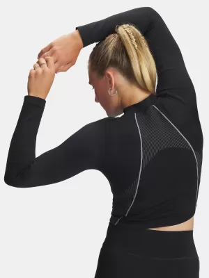 Dámské triko UNDER ARMOUR VANISH SEAMLESS LS 6000645-004 ČERNÁ