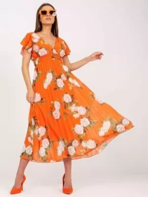 Dámské šaty ITALY MODA DHJ-SK-15722.67P ORANGE