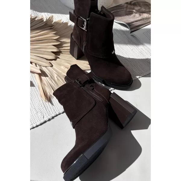  Dámské kozačky VINCEZA 91152 CHOCOLATE 
