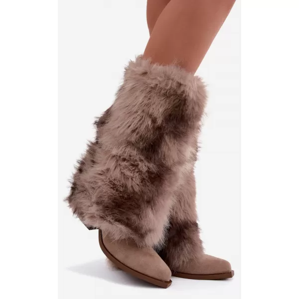  Dámské kozačky BOTO 2508A BEIGE 