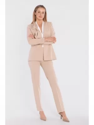 Dámské kalhoty STYLOVE S433 BEIGE