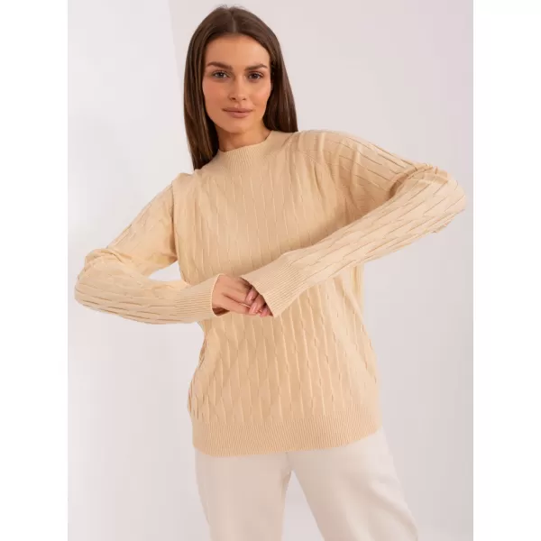  Dámský svetr WOOL FASHION ITALIA AT-SW-2326.37X BEIGE 