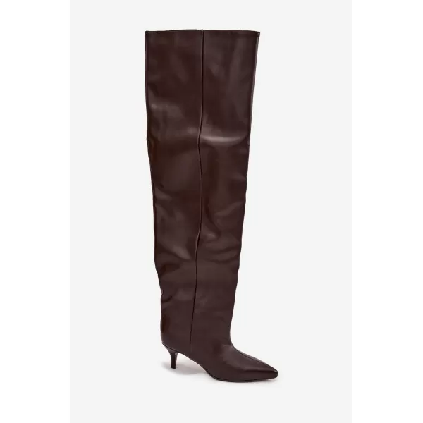  Dámské kozačky BOTO 8506 BROWN 