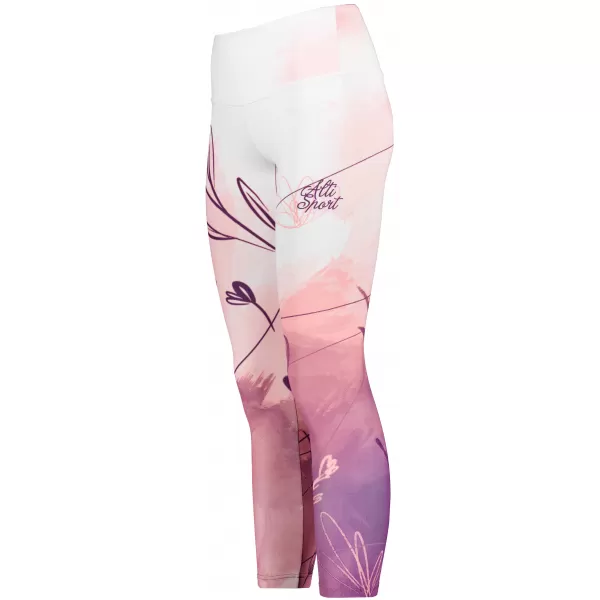  Dámské dlouhé legíny premium (nové velikosti) ALTISPORT VOJ/ALW083LEG05 BÍLORŮŽOVÁ 