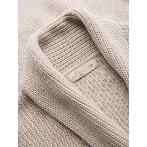  Pánský kardigan OMBRE OM-SWCD-0200 BEIGE 