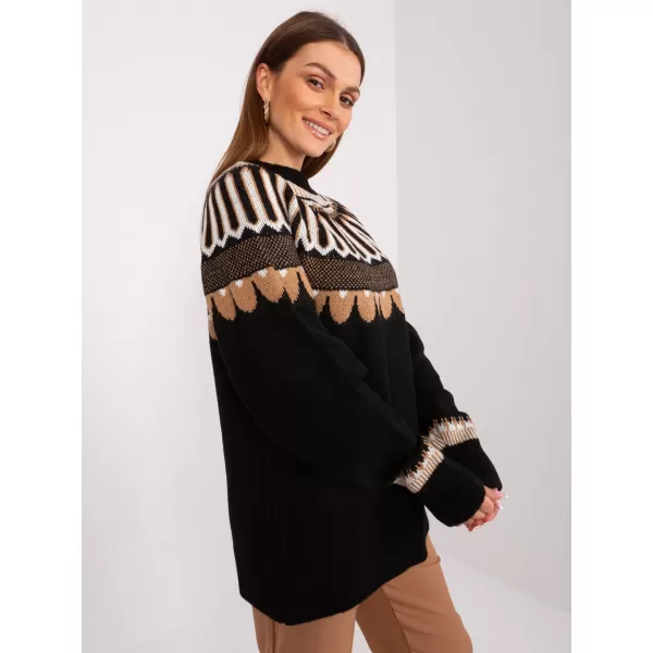  Dámský svetr RUE PARIS LC-SW-0342.06X NOIRE 