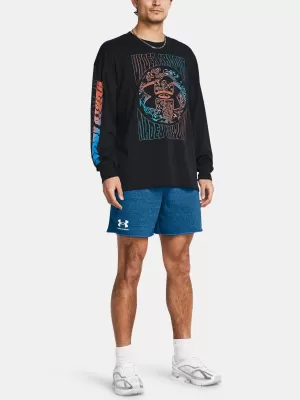 Pánské kraťasy UNDER ARMOUR RIVAL TERRY 6IN SHORT 1382427-406 MODRÁ